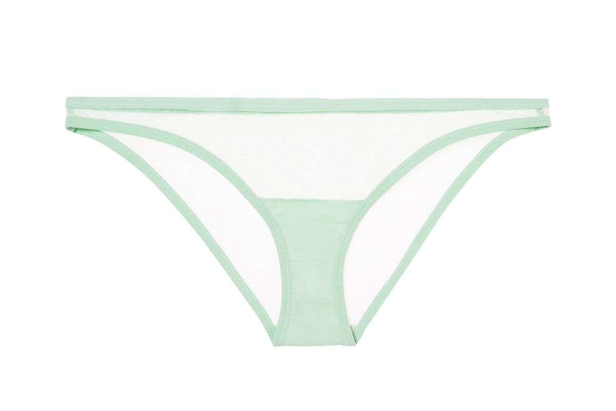 yasmine eslami jeanne stretch tulle briefs