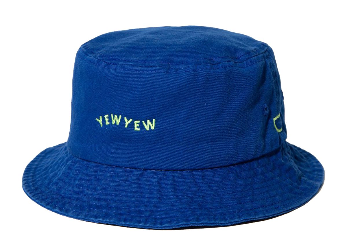 yew yew blue bucket hat