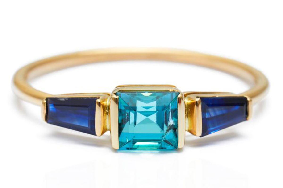 yi collection indicolite tourmaline and sapphire triplet ring