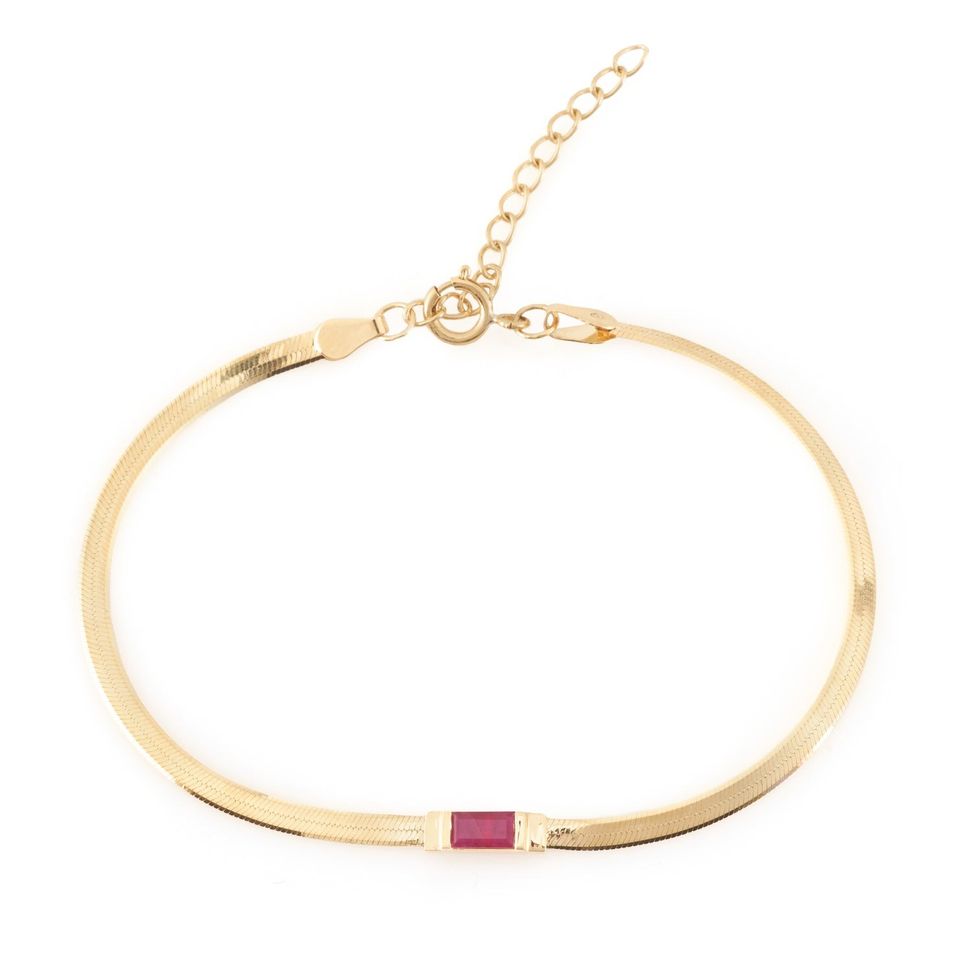 Yi Collection Ruby Herringbone Bracelet