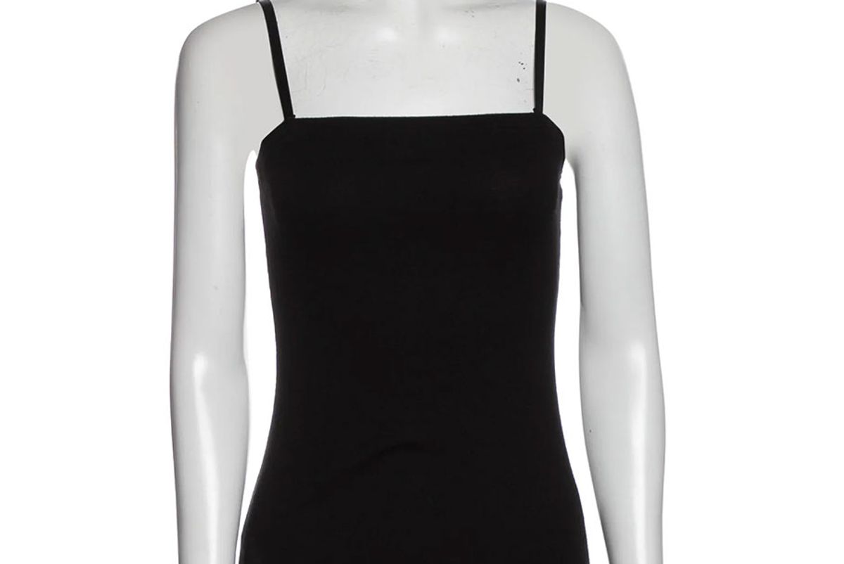 y’s by yohji yamamoto square neckline sleeveless top