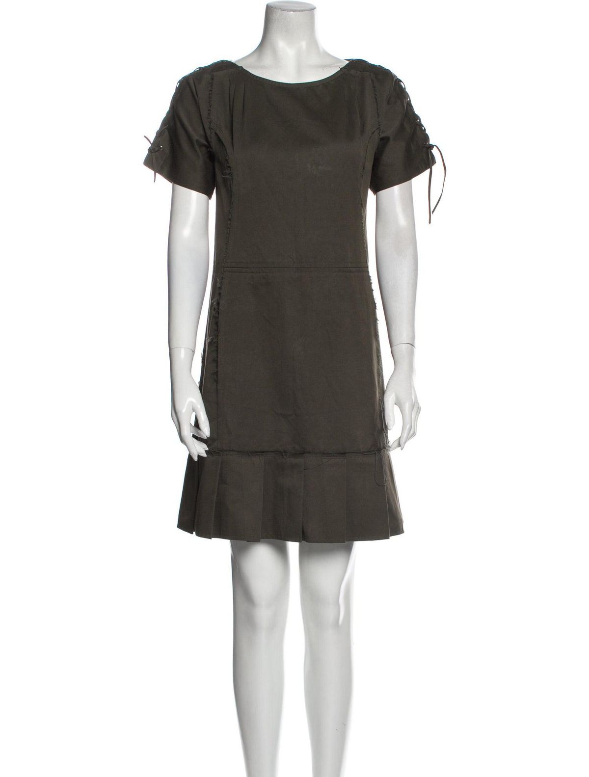 yves saint laurent crew neck mini dress