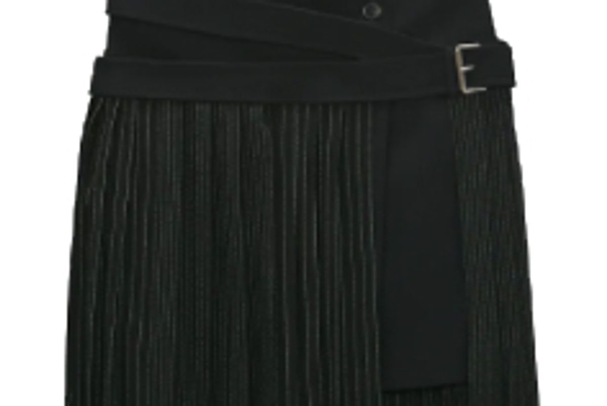 zara combination belted skirt