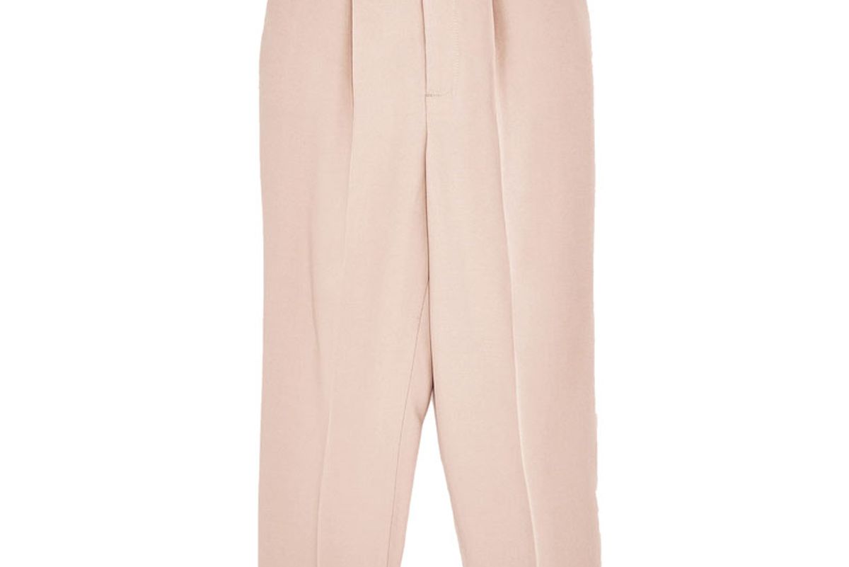 Cropped Trousers with Stretch Waist
