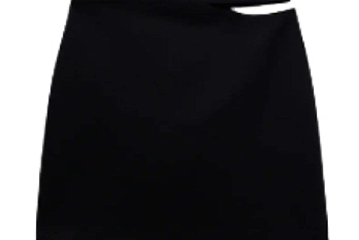 zara cut out mini skirt