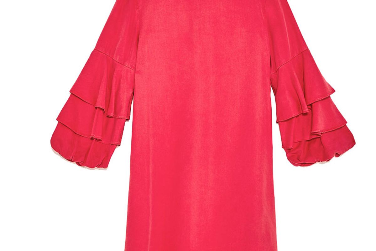 Frilled Sleeve Dress