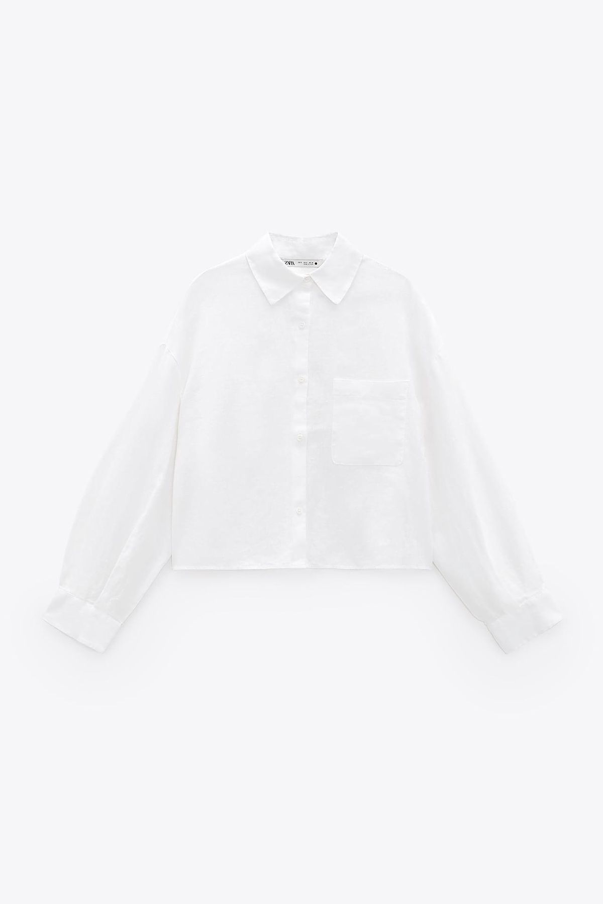 zara linen shirt with pockets