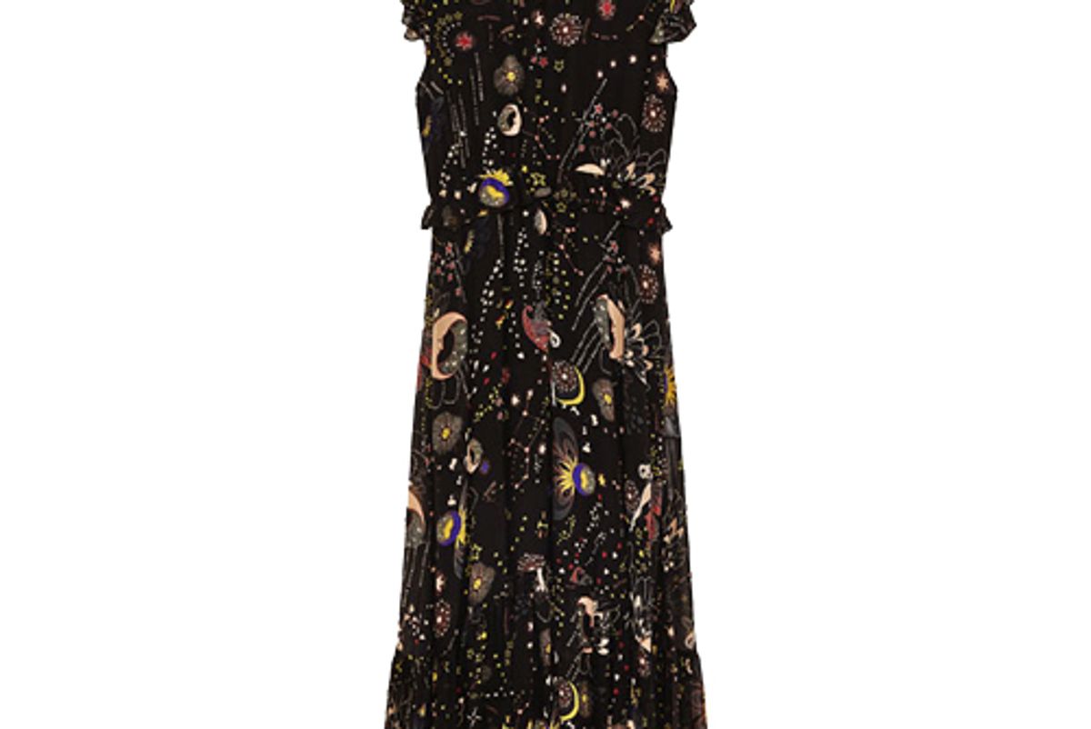 Zara Moon Print Midi Dress