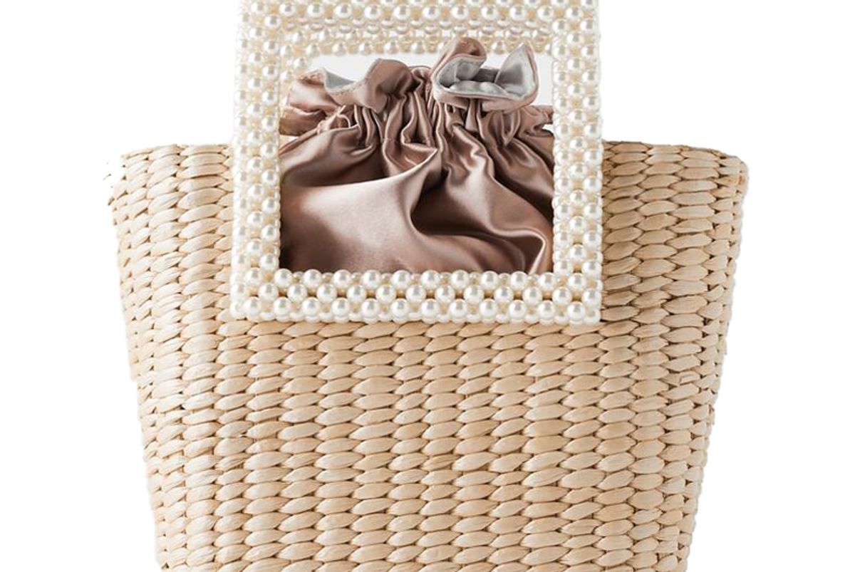 zara pearl handle basket bag