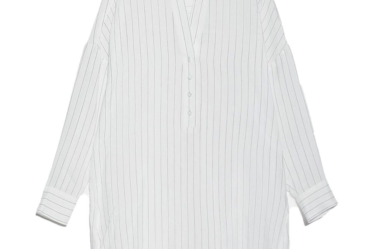 zara pinstripe shirt