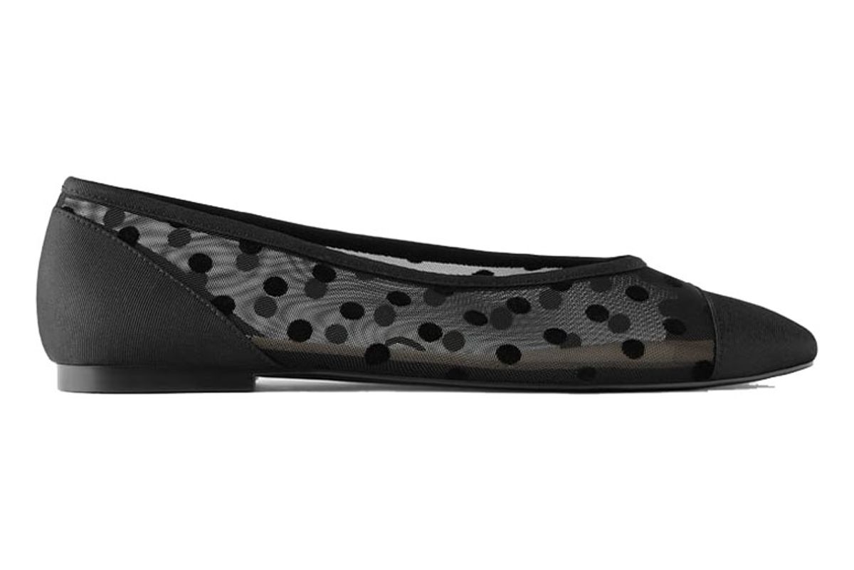 zara polka dot ballet flats