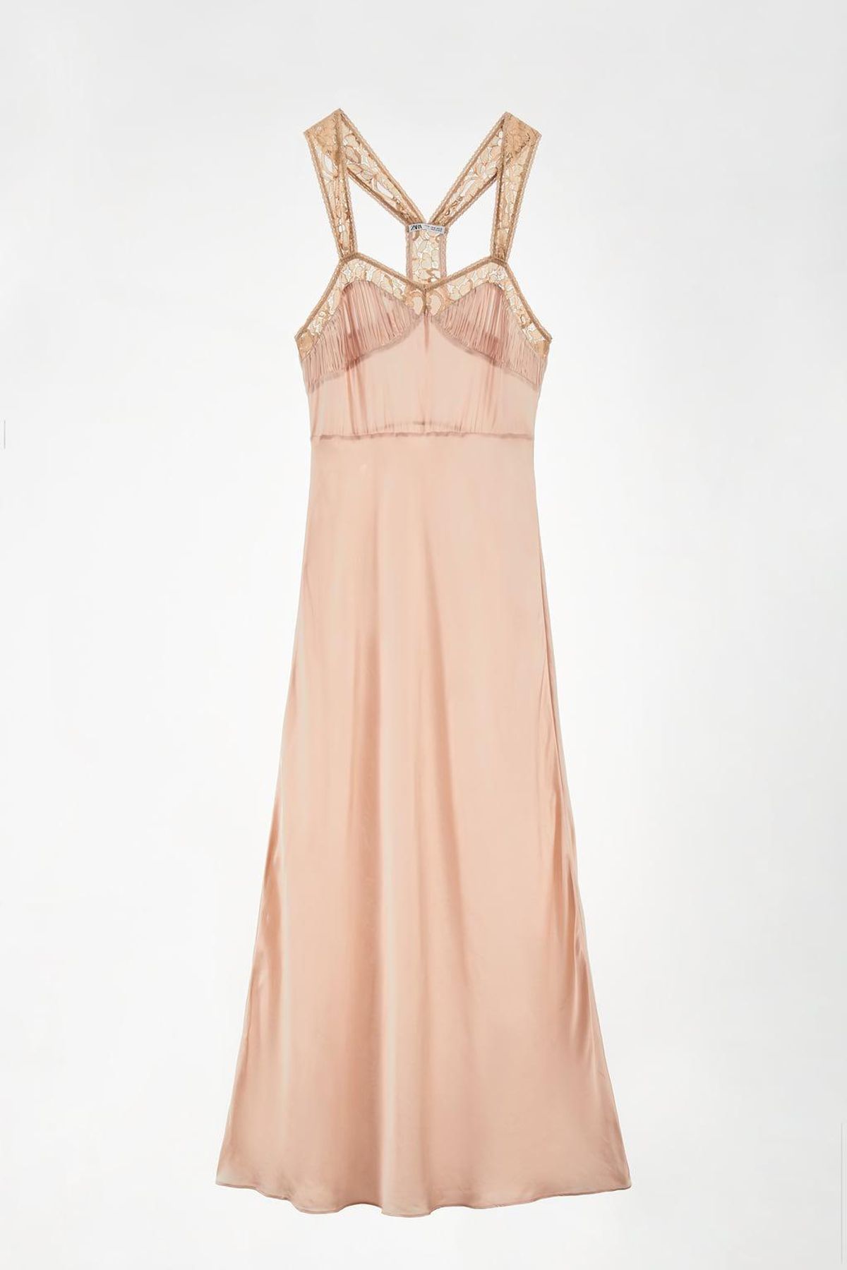 zara satin dress