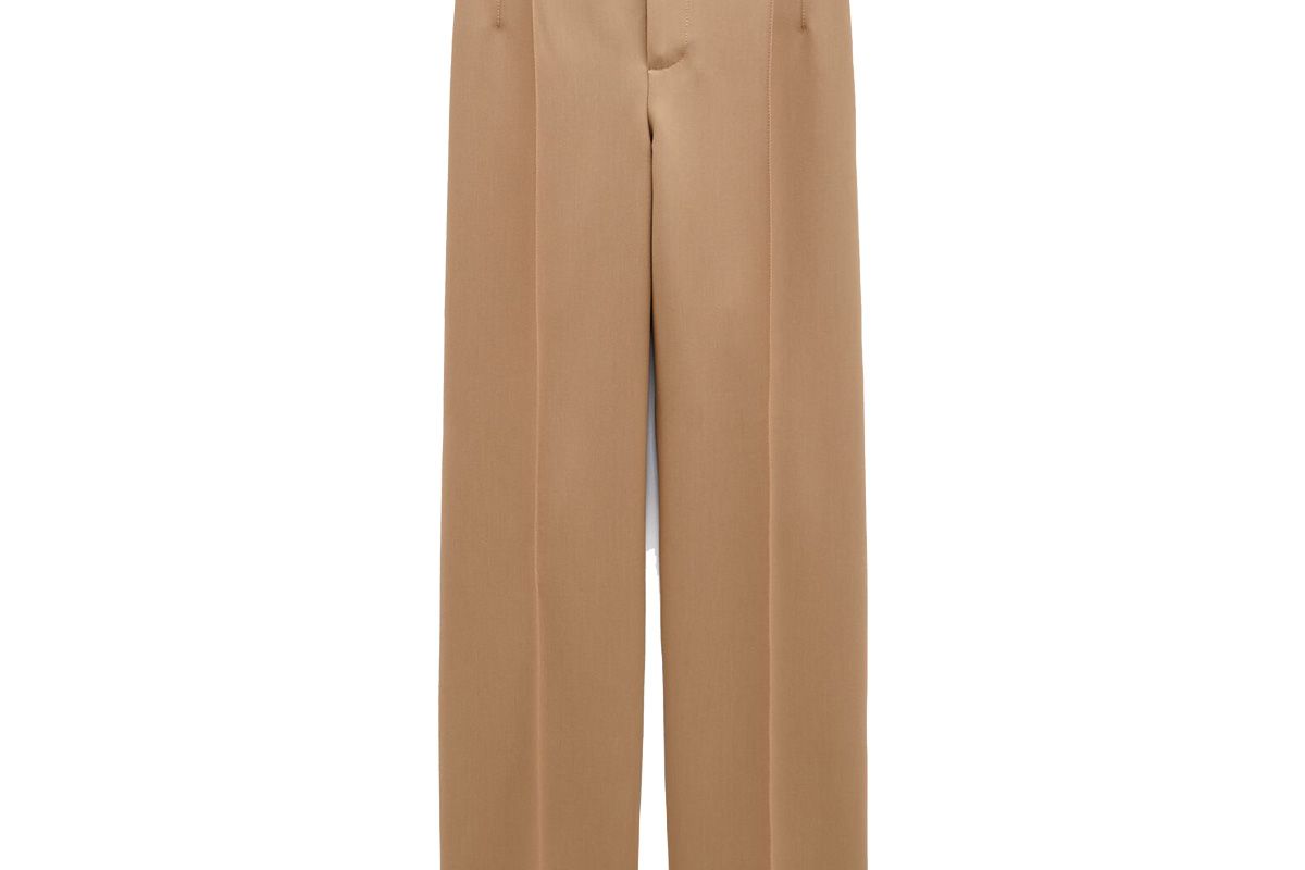 zara seamed straight leg pants