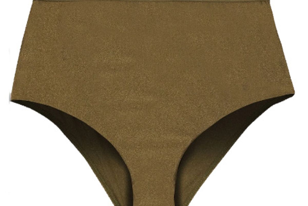 zimmermann jacquard trimmed high rise bikini briefs