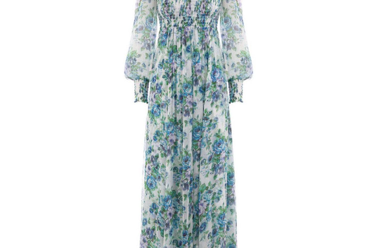 zimmermann whitewave shirred dress