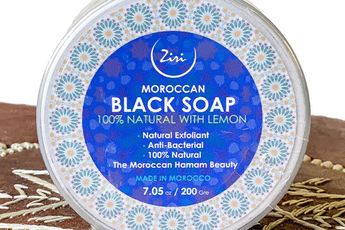 ziri skincare moroccan black soap with lemon