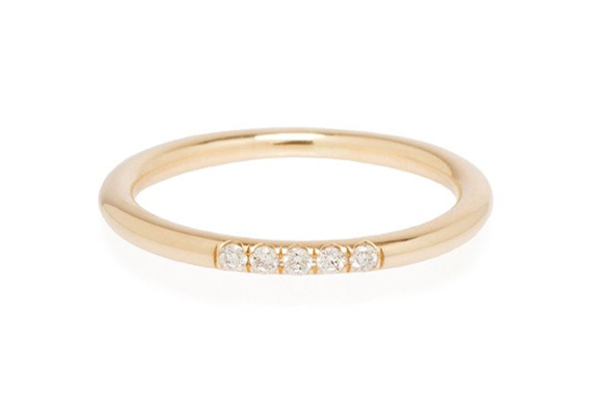 zoe chicco 14k 5 pave diamond band