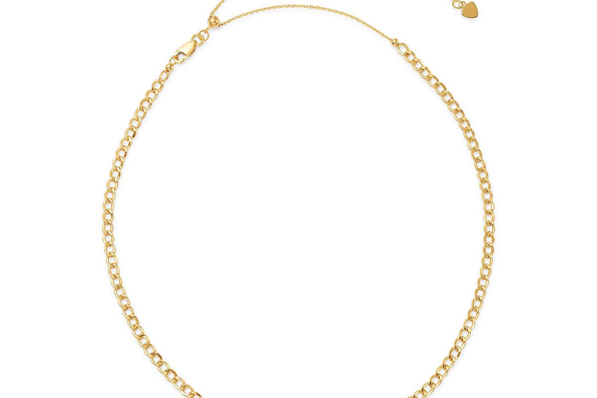 zoe lev 14k yellow gold cuban link choker 15 inch