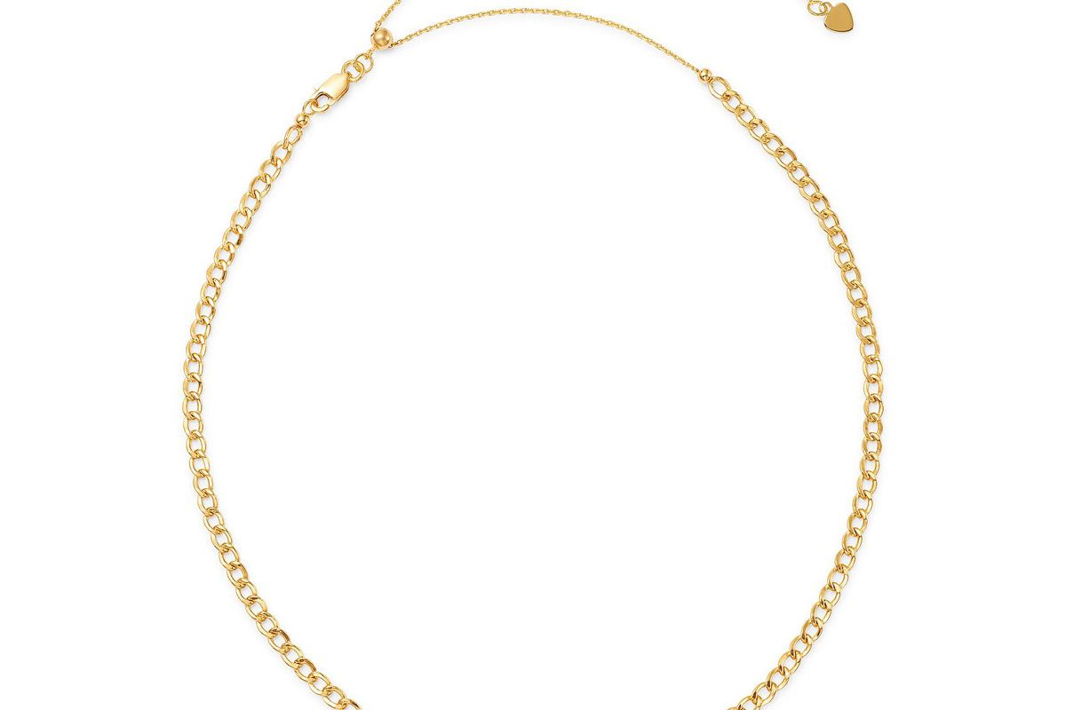 zoe lev 14k yellow gold cuban link choker 15 inch