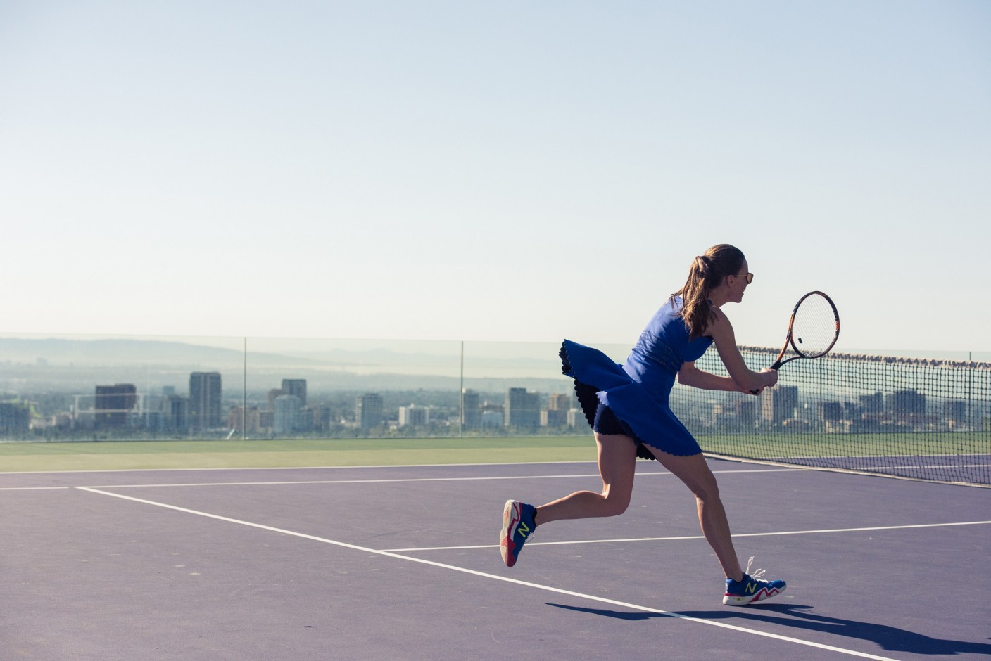 Watch Hilary Swank Talk Wellness While Playing Tennis - Coveteur