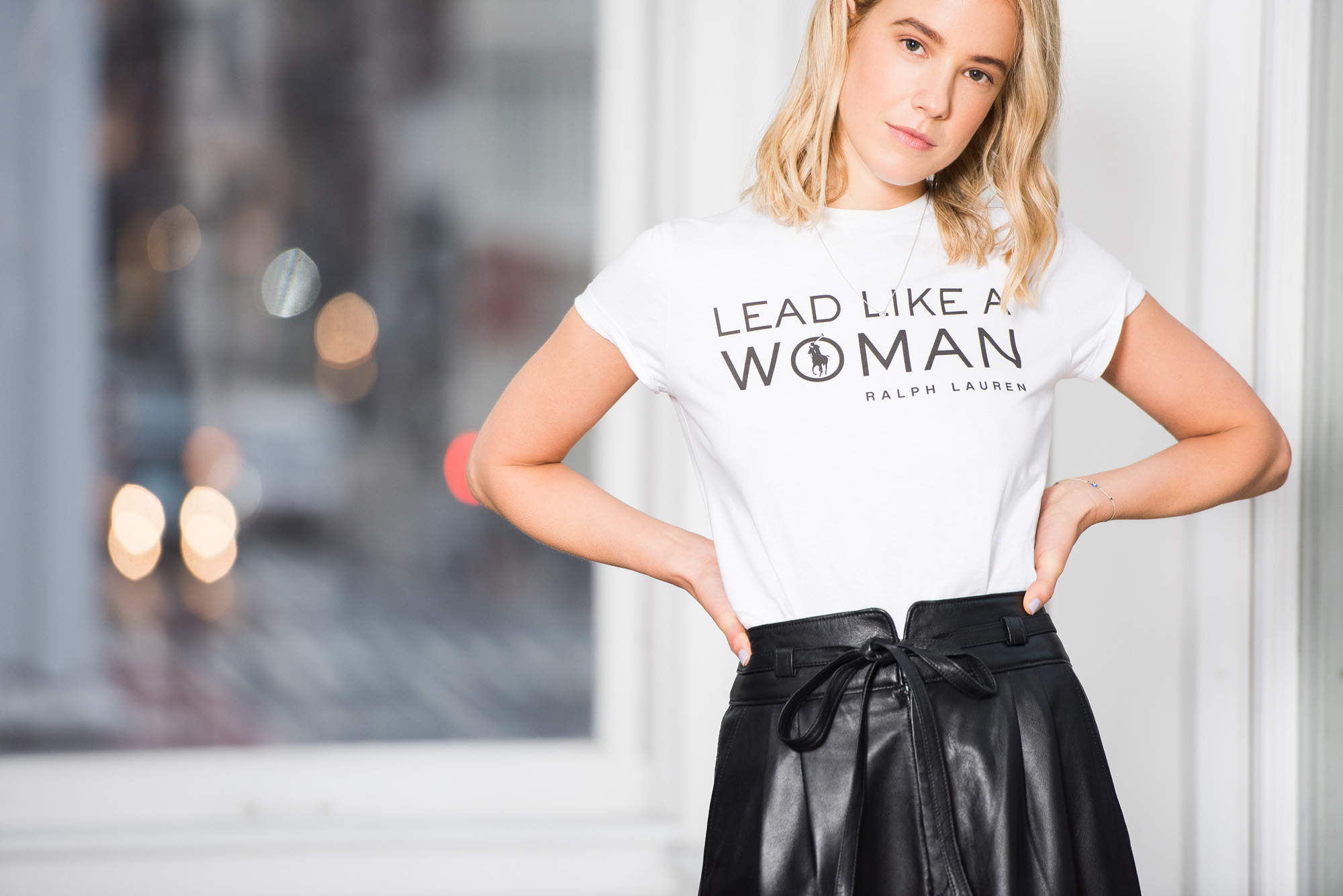 ralph lauren lead like a woman t shirt