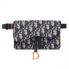 dior oblique saddle clutch belt