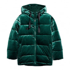 gap coldcontrol max hooded velvet puffer jacket