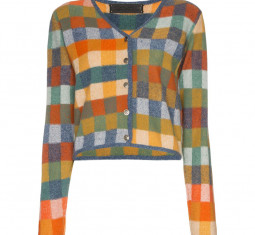 Gee’s Plaid Cashmere Cardigan by The Elder Statesman