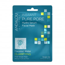 andalou naturals clear skin hydro serum face mask coconut water