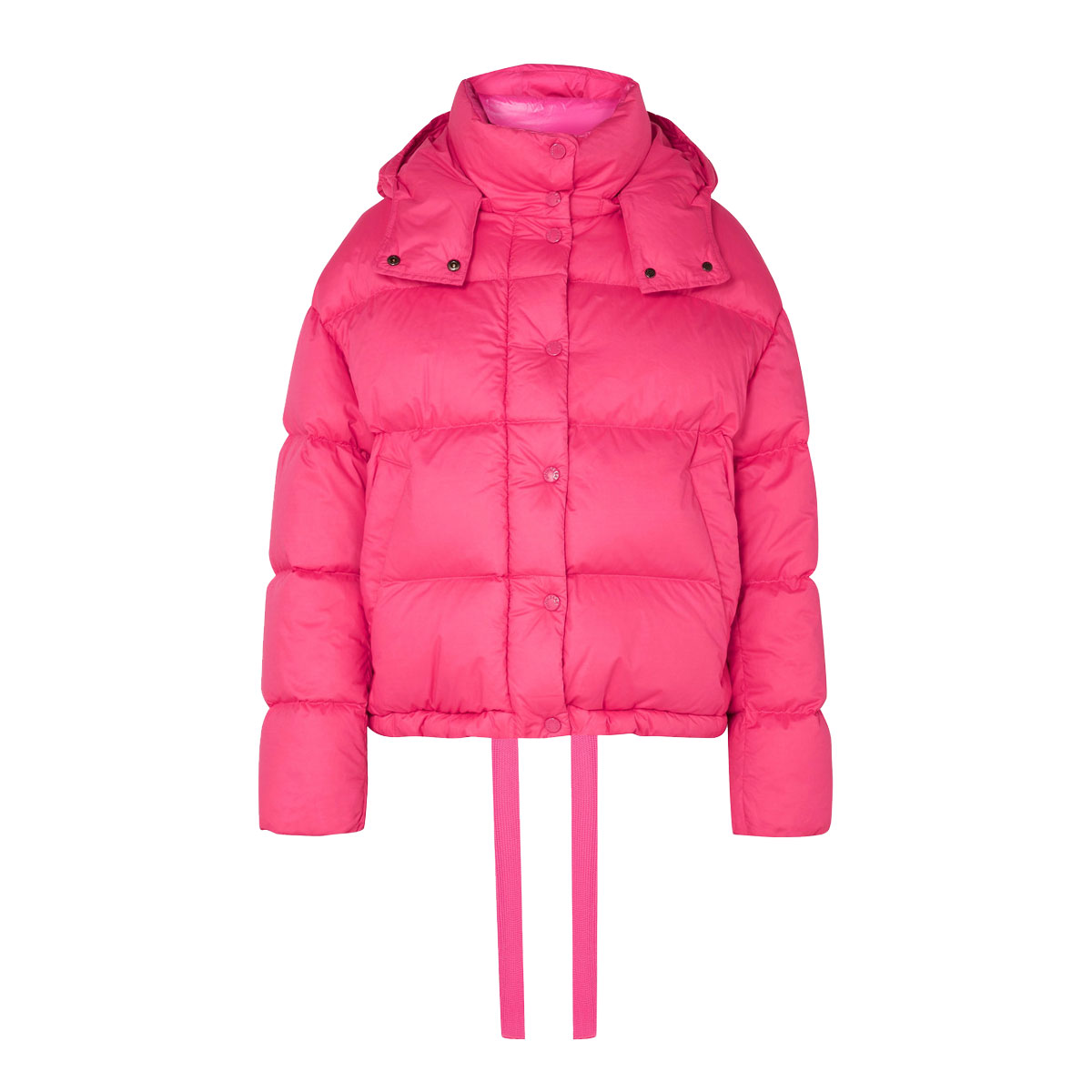 moncler hooded quilted cotton down jacket