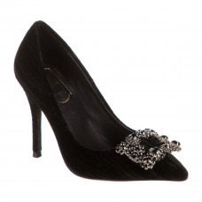 roger vivier velvet embellished pumps