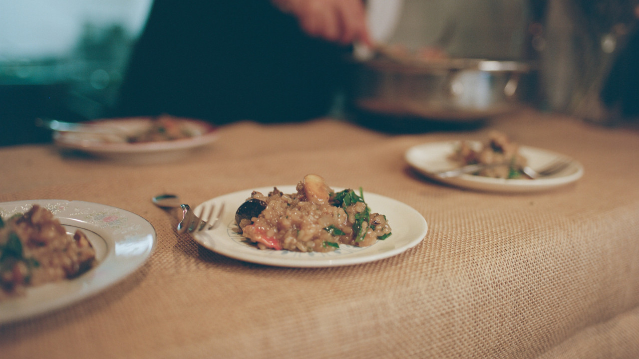 mushroom risotto