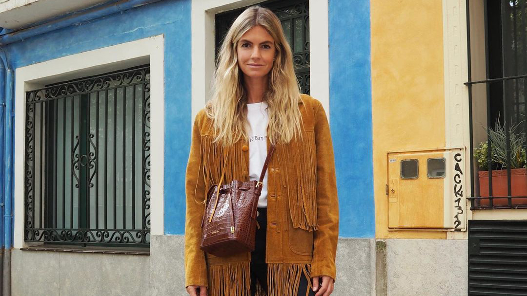 Fiji tan - Boho luxe suede fringe shawl and leather jeackets